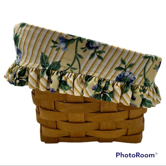 LONGABERGER Vanity Basket Rose Trellis Liner Plastic Protector - Picture 7 of 9